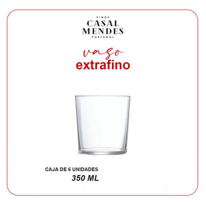 Set de 6 vasos extra finos de 350 ml, diseñados para realzar la experiencia de tus bebidas. Elegancia y calidad en cada detalle, perfectos para cualquier ocasión.