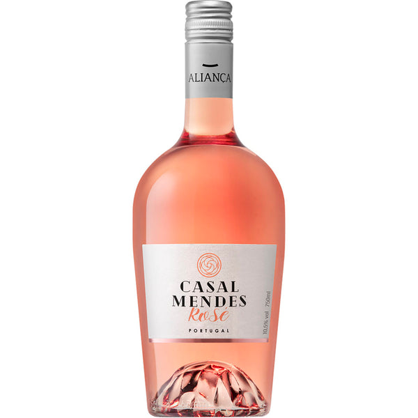 Casal Mendes Rosé, vino rosado portugués de la variedad 100% Baga, botella de 750 ml.